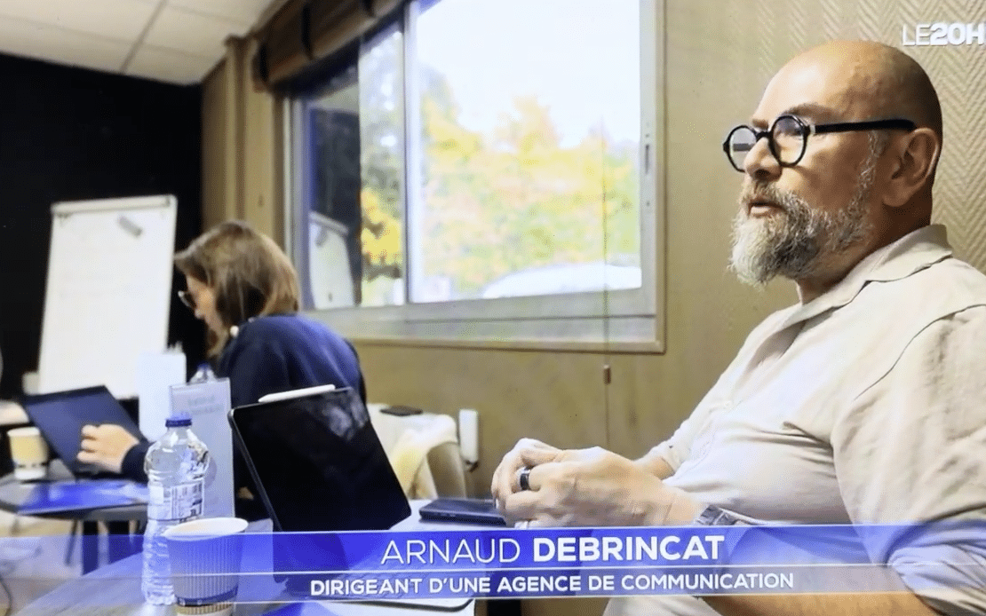 Arnaud Debrincat, dirigeant d'ADTG Studio, interviewé au journal de 20H de TF1 le 3 janvier 2026